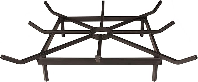 SteelFreak Square Wheel Fire Pit Grate - Made in The USA (20 x 20 Inch)
