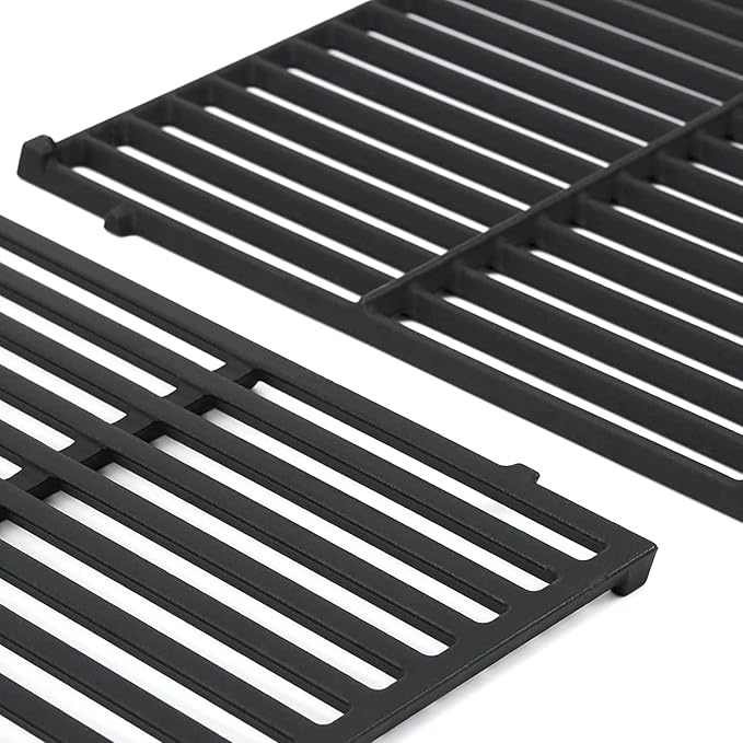 JCLMER Genesis II Grill Grate Replacement Parts for Genesis ii E-310/S-310, ii E-325, ii E-335/S-335, ii SE-335/SE-310, Cast Iron 66095 Cooking Grates for Genesis II LX 300 Series, Weber 66802,66805