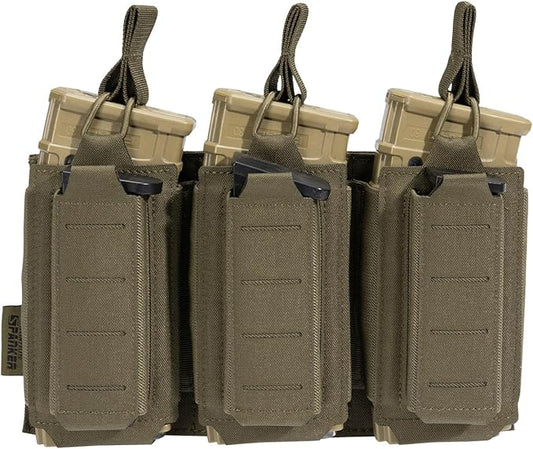 EXCELLENT ELITE SPANKER Tactical Open-Top Single/Double/Triple Molle Mag Pouch for Pistol Mag Pouch Tactical Bag Accessories Holder