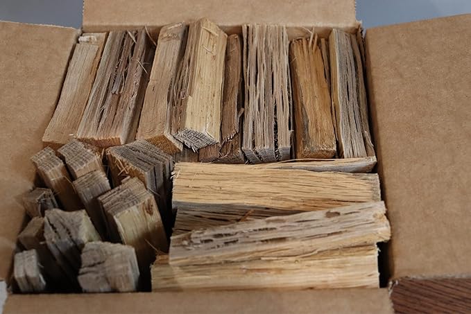 Smoak Firewood Cooking Wood Mini Splits - USDA Certified Kiln Dried (Hickory, 5-6in Tiny Pizza Oven Wood) for Portable Pizza ovens (729 Cubic Inches)