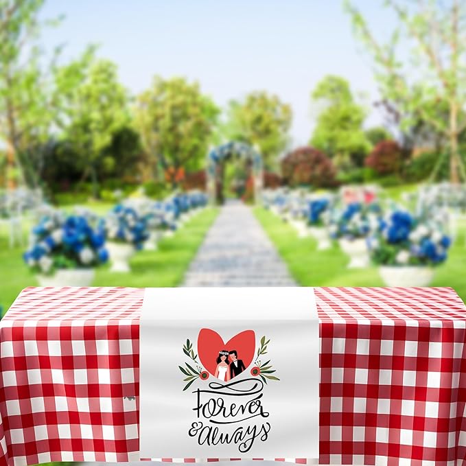 Ships Next Day, Made in USA - Custom Table Runner with Business Logo - Events, Parties, Ceremonies - Personalized Kitchen Decor & Small Business Essentials (36"x72")