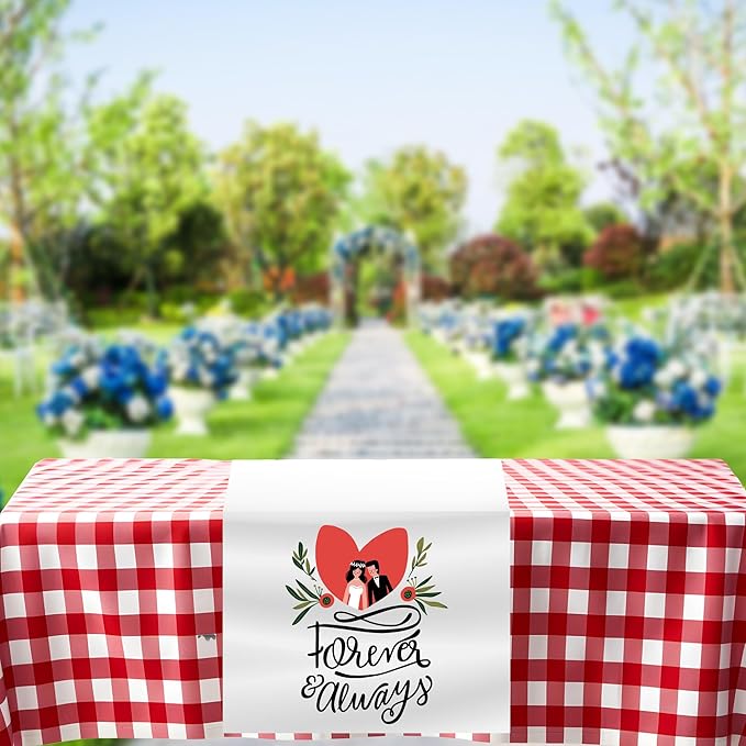 Ships Next Day, Made in USA - Custom Table Runner with Business Logo - Events, Parties, Ceremonies - Personalized Kitchen Decor & Small Business Essentials (24"x72")