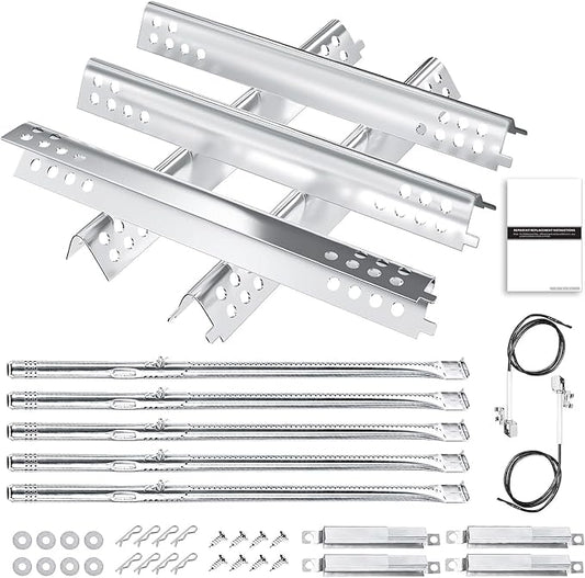 Hisencn Grill Replacement Parts for Char-Broil Performance 463347519, 463347518, 463243518, 463275517, Grill Parts for Char-Broil 5 Burner Grill 463275717, 463243519, 463373319, 16 15/16" Heat Plate
