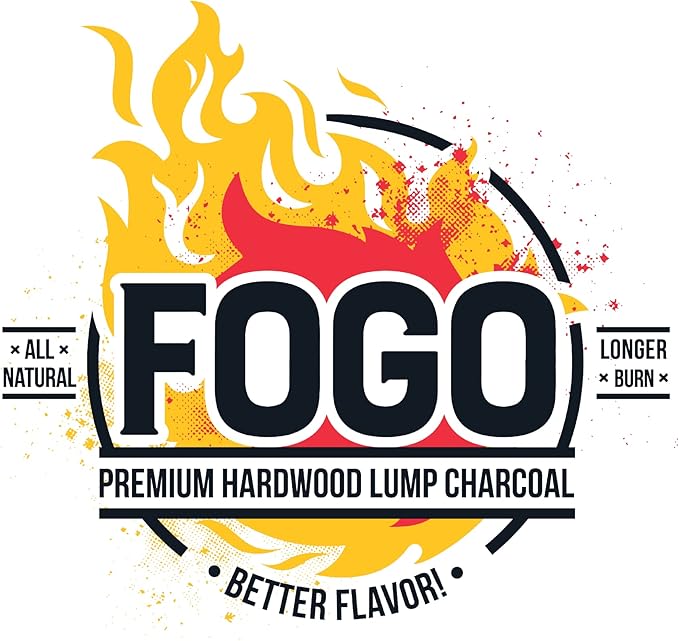 FOGO Super Premium Oak Restaurant Quality All-Natural Large Sized Hardwood Lump Charcoal for Grilling and Smoking, 17.6 Pound Bag