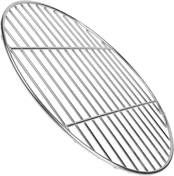 Stainless Steel Round BBQ Grill Grate for Outdoor Cooking with Even Heat Distribution, Easy to Clean Polished Mesh, 28cm/33cm/38cm Diameter(38CM)