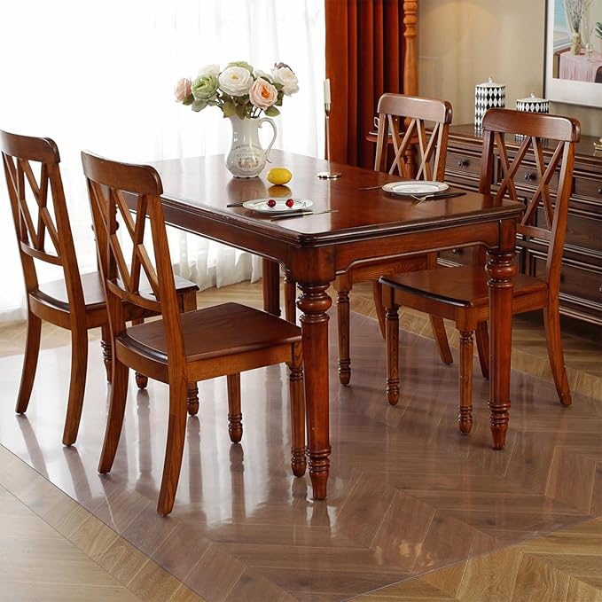 Frosted Clear Table Protector 48 x 90 Inch, 2mm Thick Plastic Table Cover, Waterproof PVC Clear Table Cover Protector, Desk Protector Mat, Writing Desk Pad for Desktop, Coffee & Dining Room Table