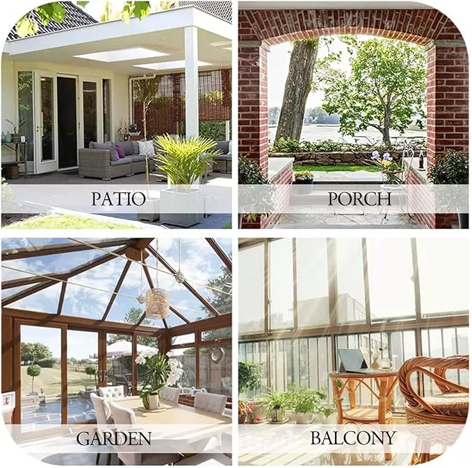 Forest Theme Waterproof Outdoor Curtains for Patio,Trees Moon Lake Pattern,Weatherproof Outside Curtain for Cabana, Porch, Pergola and Gazebo,2 Panels,36 x 84 inch,Green