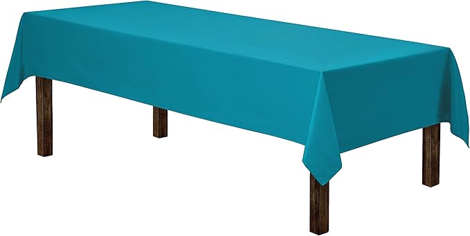 Gee Di Moda Rectangle Tablecloth - 60 x 102 Inch Caribbean Table Cloth for 6 Foot Rectangle Tables - Heavy Duty Washable Fabric - for Holiday Party, Dinner, Weddings, Baby Shower & Events