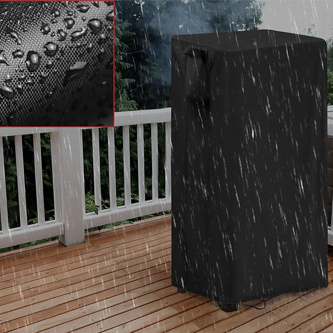 Smoker Cover Fit for East Oak Ridgewood Pro 30" Electric Smoker, Waterproof Grill BBQ Cover Vertical Smoker Covers-19 D x 18" W x 45" H