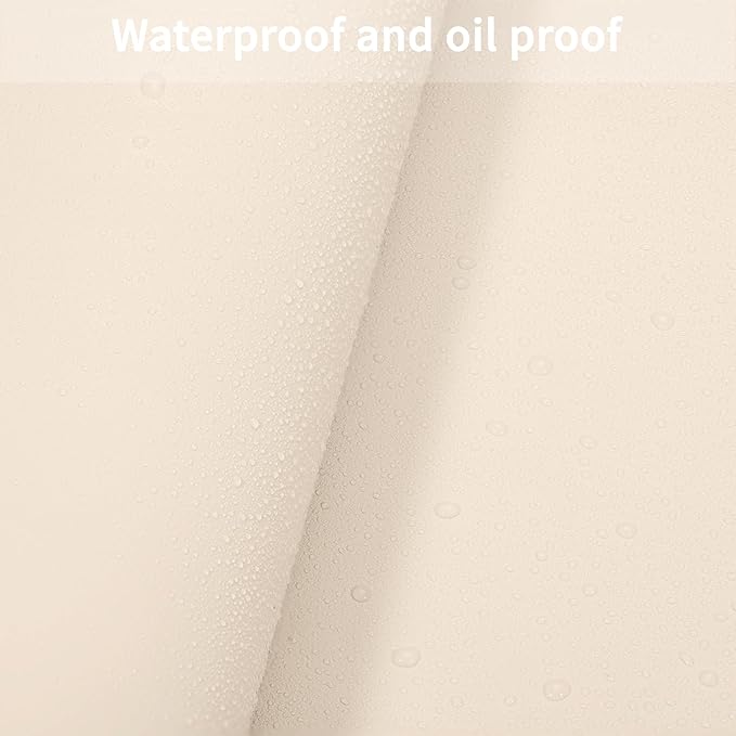 Leather Table Cover,1.8mm Thick,42x60 Inch Table Protector,Table Protector for Dining Room Table,Dining Table Cover,Table Cover Protector(Off White+Light Gray,42x60)