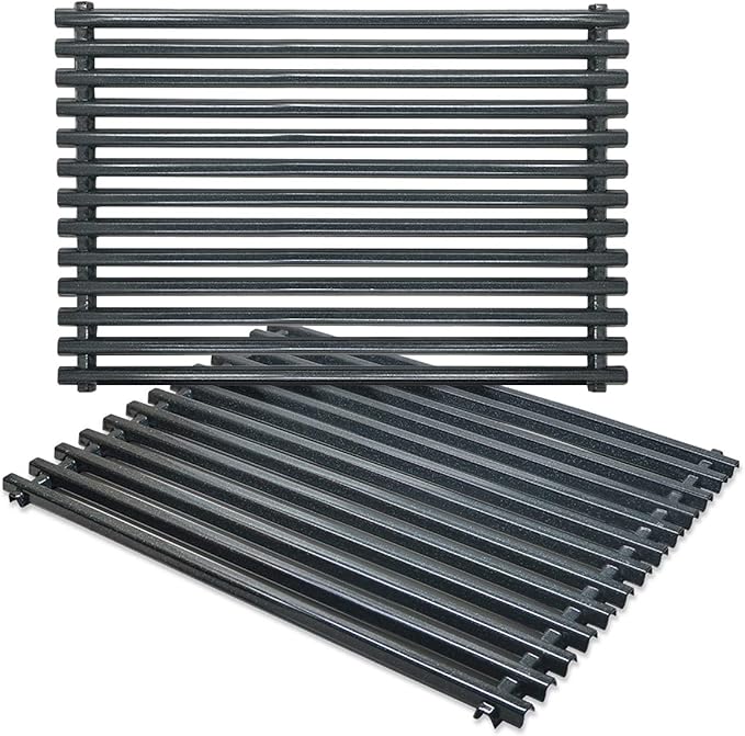 Antree 7525 Porcelain Enameled Grates (17.4 x 11.8 x 0.25) for Weber Spirit 300 Series, Spirit 700, Genesis Silver Gold B/C Replacement Weber 7525 Grates