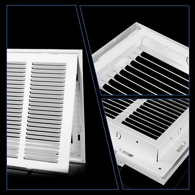 30x12 Return Air Grille [Duct Opening Size],Return Air Vent Cover for Wall Or Ceiling,Steel Return Air Filter Grilles Removable Face/Door for 1 Inch Filters (30"W x 12"H [Duct Opening])