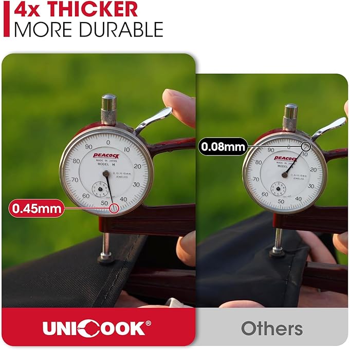 Unicook Grill Cover Compatible with Weber Genesis 400 Series, Heavy Duty Waterproof Outdoor BBQ Cover, Fade Resistant Barbecue Protector, Compared to Weber 7758, Fits Grills up to 69 Inches Wide