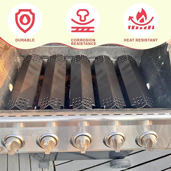 DcYourHome Replacement Parts Kit for Nexgrill 5 Burner 720-0888N 720-0888A 720-0888 Parts, Grill Grates Heat Plates for Nexgrill 4 Burner 720-0830H 720-0830A 730-0830H 720-0783E Replacement Parts