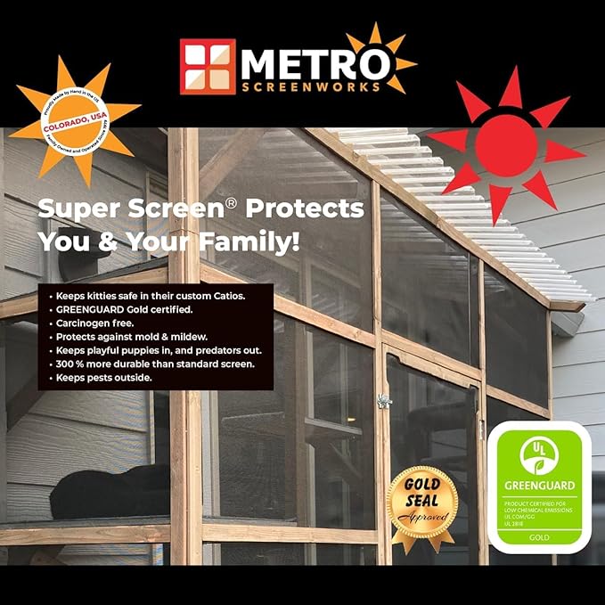 Super Screen 20/20 No-See-Um Screen - (120 in x 100 ft) - Weather & Pet Proof Screen - Porch & Patio Screen - Durable Screen Mesh Roll - Window Screen Replacement Bug Mesh - Dog & Cat Proof Screen
