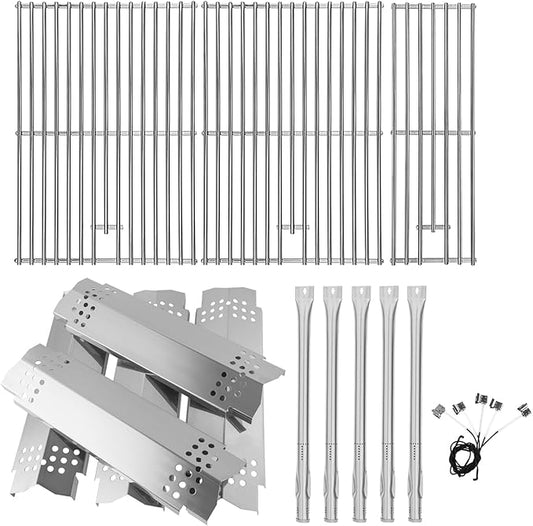 Replacement Parts Kit for Nexgrill Evolution Infrared Plus 5-Burner 720-0882A 720-0882AE 730-0882 730-0882AE, Heat Shield and Burner Kit for Nexgrill Replacement Parts 5 Burner