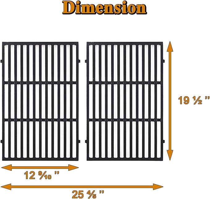 7524 Grill Grates Genesis E-310 Grill Replacement Parts for Weber Genesis 300 Series E/S 310/320 E-330 S330 E310 E330 S-330 S310 Special Edition EP310 EP330 EP 310 EP 330 65937 6511001 Cooking Grates