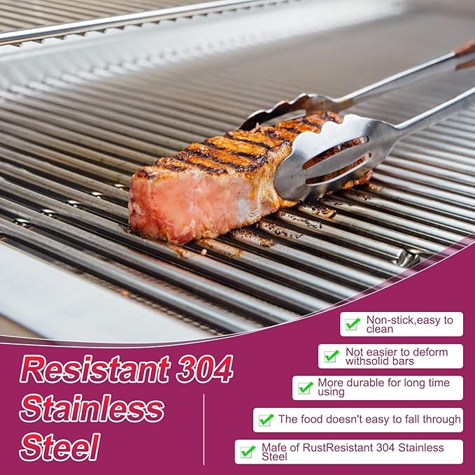 95051 Porcelain Steel Heat Plate and 19.75" Stainless Steel Grill Grate Replacement Parts for Chargriller Charcoal 3001, 3008, 3030, 4000, 5050, 5252, 5650,9020 Gas Grill