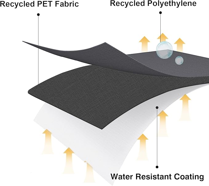 RPET Fabric Cover for Blackstone 22" and 28" Single Shelf Griddle Cover, Black；