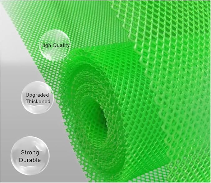 Plastic Wire Mesh Fence 39.3 Inches Wide Safety Fence Roll Balcony Protection Net Fencing Multi-Use Decorative Barrier for Chicken, Snow, Poultry, Patio, Garden, P(Size:1x10M - Mesh 1.2cm,Color:Green)