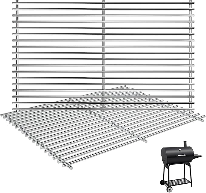2-Pack Grill Grate Replacement Parts for Royal Gourmet CC1830 Series Charcoal Grill,Heavy-Duty Cooking Grid for 30-Inch Royal Gourmet Grill Parts CC1830,CC1830S,CC1830V,CC1830W,CC1830SC,CC1830F