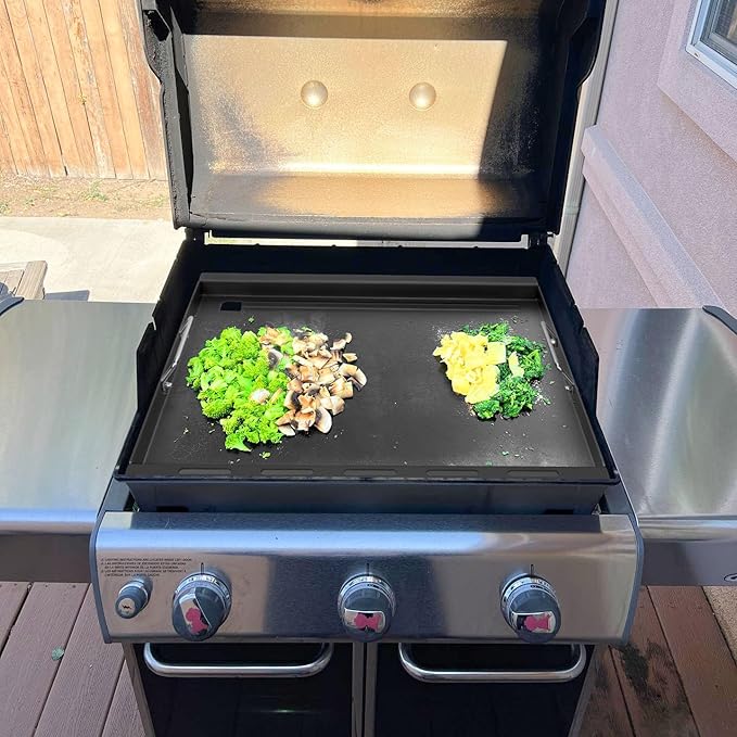 Full Size Griddle Insert for Weber Genesis 300 Series E-310 S-310 E-320 S-320 E-330 S-330 EP-310 EP-320 EP-330 CEP-310 Gas Grills, Flat Top Griddle Replacement for Weber 7524 7528