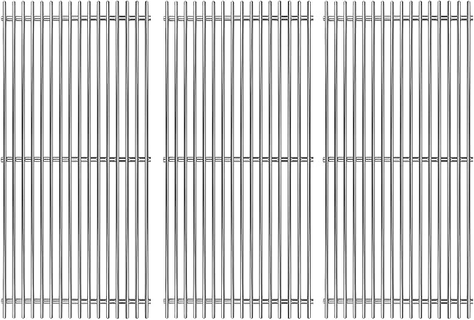 SF6803 (3-Pack) 18 7/8" SUS304 Cooking Grates for Weber Genesis ii e 610 640 Weber Genesis II 610 and Genesis II LX 640 E-640 S-640 Series Gas Grills 2017 and Newer, for Weber 66096 66803.