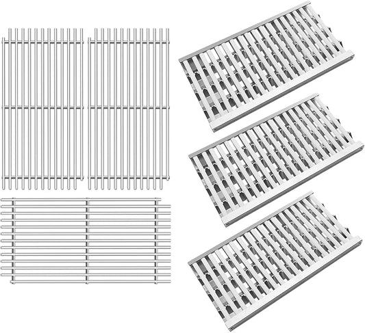 92911 DCS Radiant Tray with Ceramic Rod, 20 1/2” Stainless Steel Grill Grates Replacement for DCS 27DBQR, BGA36-BQARL/BQARN, BGA48-BQARL/BQARN, BFG-30G, 3 Pack DCS Grill Parts 54801