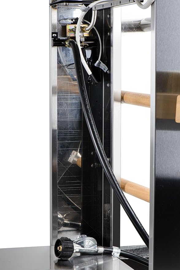 KoolMore 32 in. Outdoor Gas and Wood fired Pizza Oven in Stainless-Steel (KM-OKS-DFPO)