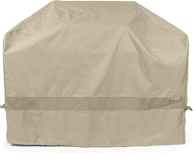 Covermates Grill Cover - Weather Resistant Outdoor Cover, Heavy Duty BBQ Covers for Large Outdoor Kitchen, Elite 300D Polyester, 53 Inch, Khaki