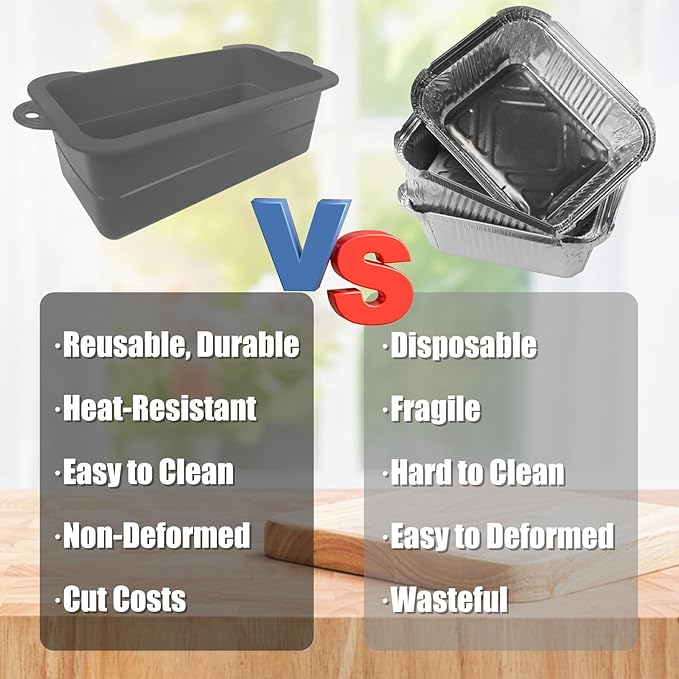 Silicone Grease Cup Liners for Blackstone 36 28 22 17 Inch Griddle, 2 Pack Reusable Grease Catcher Liner Grill Grease Tray Accessories for Blackstone, Grey
