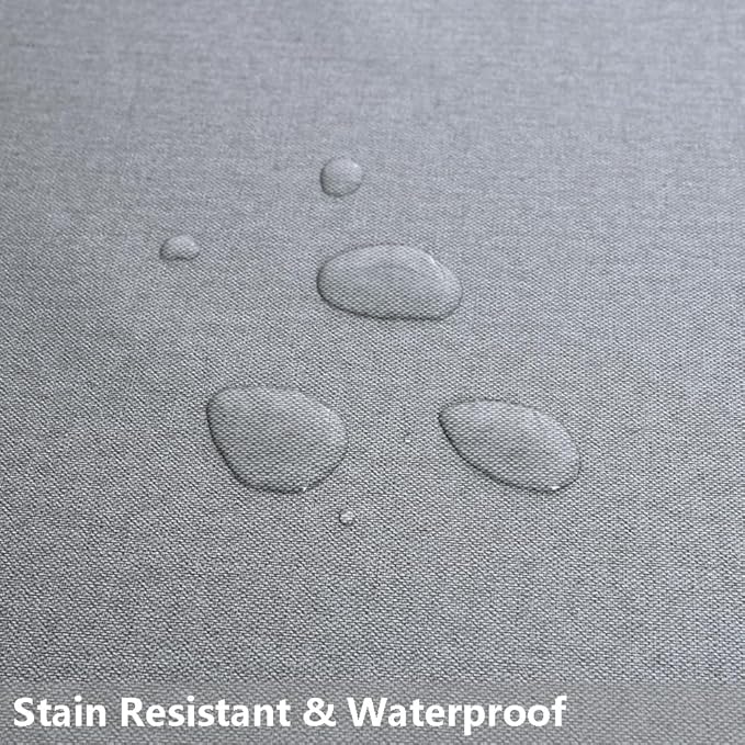 TruDelve Plastic Table Cloth for Rectangle Tables Grey Vinyl Tablecloth Waterproof Wipeable Oilcloth Tablecloths for Parties Dining Table Cover (54'' x 72'', Pure Gray)