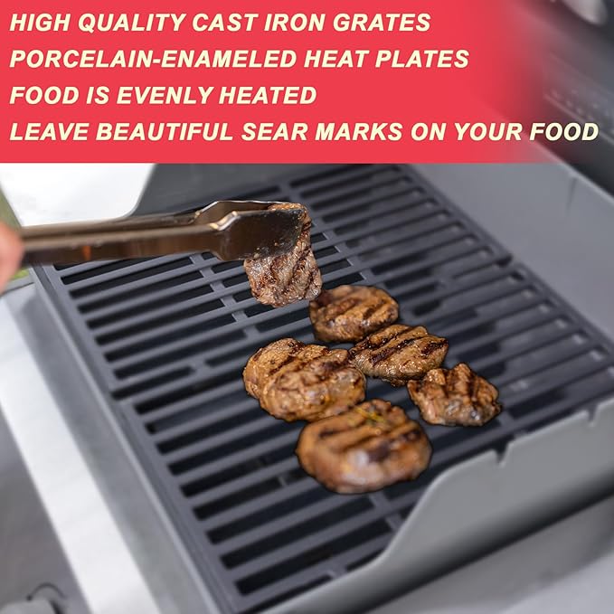 Spirit 200 Grill Grates 7635 Flavorizer Bars for Weber Spirit and GS4 Spirit II 200 Series Grills Spirit E210 S210 E215 E220 S215 S220, Spirit 2 E210 S210 Replacement Parts (Front Mount Controls) 7637