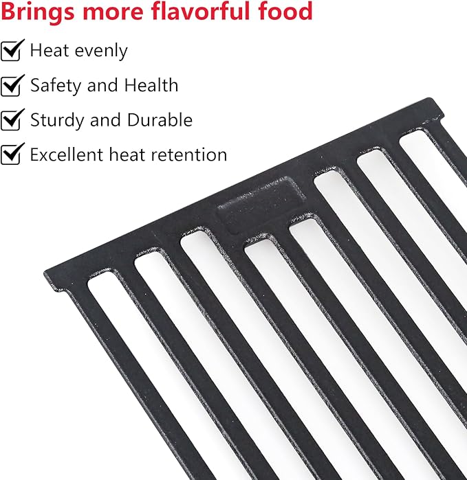 Cooking Grates Replacement Parts for Chargriller Gas Grill 2121,2123, 2222, 2828, 3001, 3030, 3725, 4000, 5050, 5252, 5650,9020,King Griller 3008, 5252,19 3/4" x 6 3/4" Each, 4 Pack