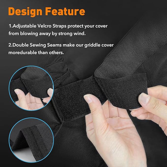 ZBXFCSH Outdoor Grill Griddle Cover fits for 1528 Blackstone 36 inch 4 Burner Griddle, Heavy Duty Flat Top Griddle Station Cover with Waterproof Sealed Seams, Durable FadeStop Material