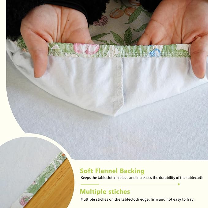 Rectangle Picnic Table Cloth, Elastic Waterproof Fitted Vinyl Tablecloths for 8 Foot Tables, Wipeable Flannel Backed Table Covers for Dining, Camping, Outdoor(Mulberry,36"x96")