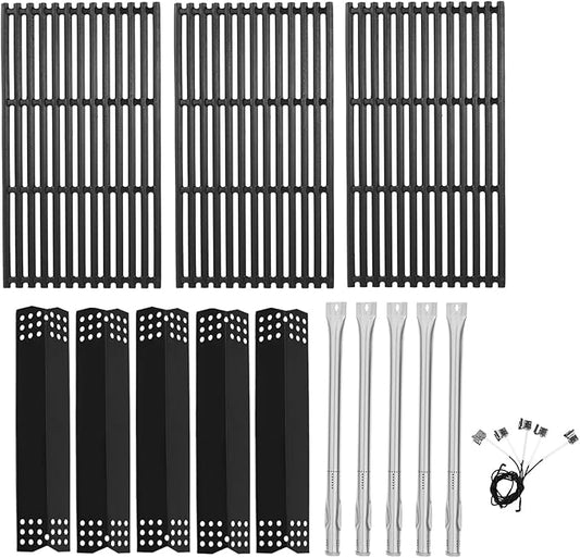 Replacement Parts Kit for Nexgrill Evolution Infrared Plus 5-Burner 720-0882A 720-0882AE 730-0882 730-0882AE, Heat Shield and Burner Kit for Nexgrill Replacement Parts 5 Burner