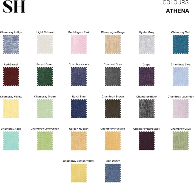 Solino Home Linen Table Runner 144 Inches Long - Athena, 100% Pure Linen Grape 14 x 144 Inch Table Runner for Dining, Valentines, Spring, Easter