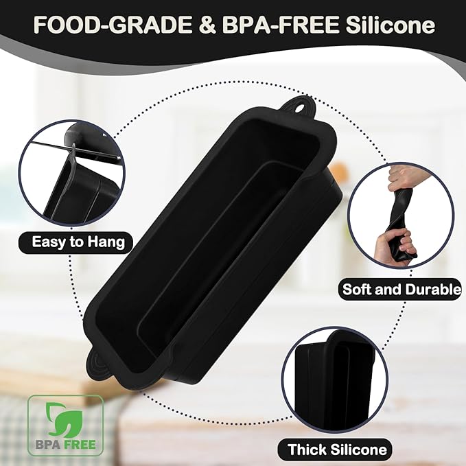 Silicone Grease Cup Liners for Blackstone 36 28 22 17 Inch Griddle, 2 Pack Reusable Grease Catcher Liner Grill Grease Tray Accessories for Blackstone, Black