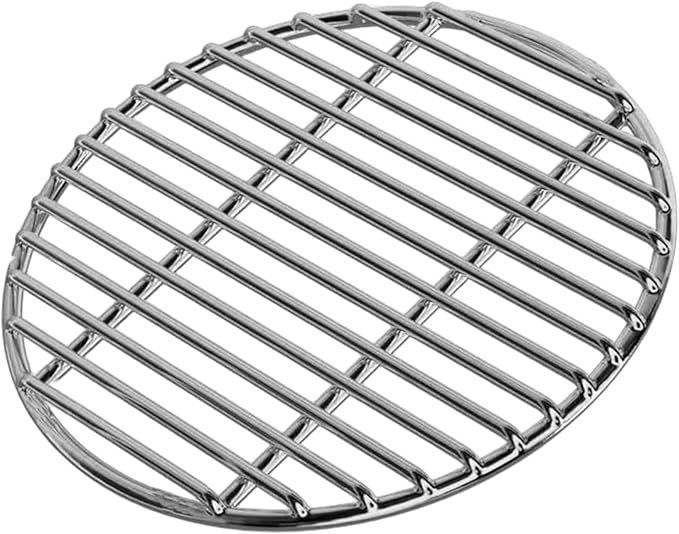 Grill Grates Replacement 15 Inch Round Heat-Resistant Stainless Steel Grill Grate, Portable Easy to Clean Baking Tray for Camping, Picnic, Garden Stainless Steel Grate