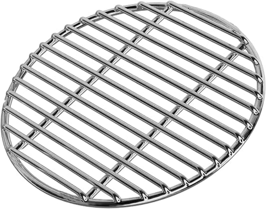 Grill Grates Replacement 15 Inch Round Heat-Resistant Stainless Steel Grill Grate, Portable Easy to Clean Baking Tray for Camping, Picnic, Garden Stainless Steel Grate
