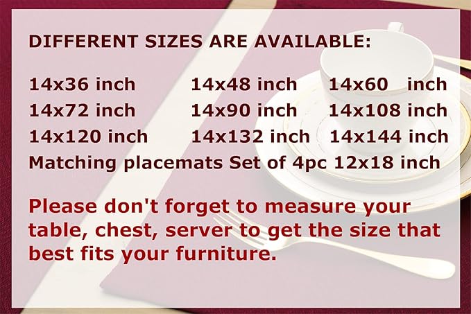 Red Table Runner 48 inch, Cranberry Dresser Scarf, Outdoor Coffee Table Runner, Burgundy Dining Table Runners for Fiesta, Dinner Parties, Events, Wedding, Thanksgiving, Halloween, Christmas