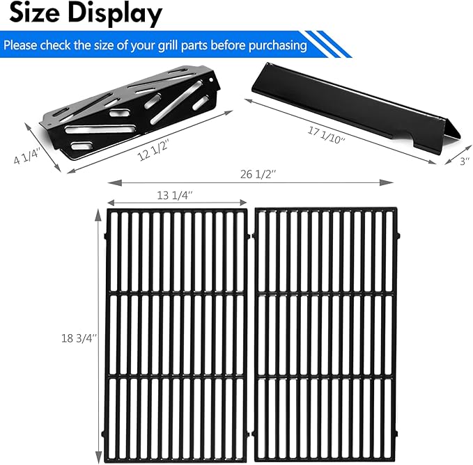 66095 66032 Genesis II E-310 Replacement Parts for Weber Genesis II 300 Grates Flavorizer Bars Heat Deflectors II E310 II E-330 II E-335 II E-315 II S-310 II SE-310 Genesis 2 Grill Parts