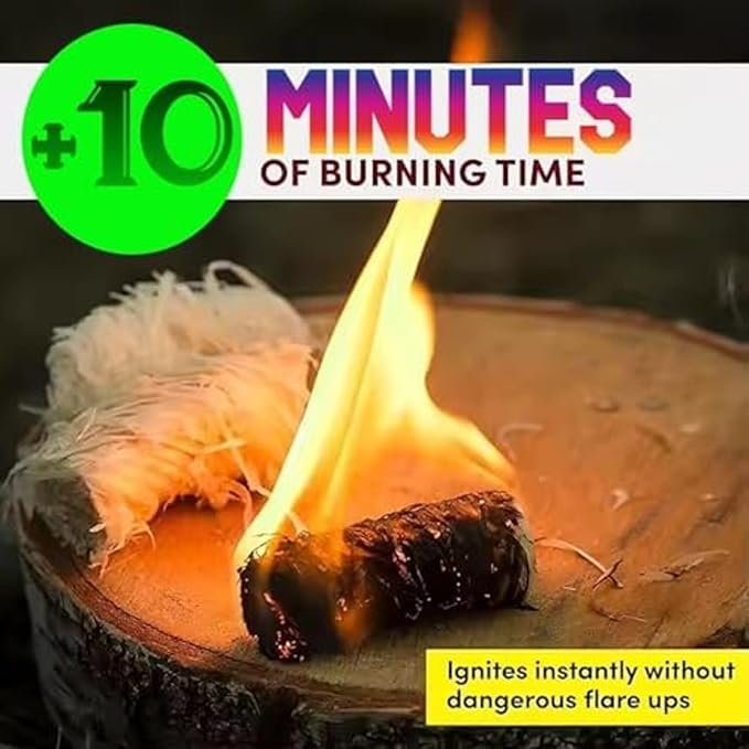 Fire Starter - Easy to Ignite, 300 pcs XXL Odorless Natural Fire Starters for Wood Stove & Fireplace,Indoor & Outdoor Fire Pit, Firestarter for Grill, BBQ, Campfires, Chimney Charcoal, Tumbleweeds