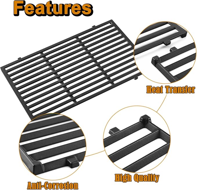 7524 Grill Grates Genesis E-310 Grill Replacement Parts for Weber Genesis 300 Series E/S 310/320 E-330 S330 E310 E330 S-330 S310 Special Edition EP310 EP330 EP 310 EP 330 65937 6511001 Cooking Grates