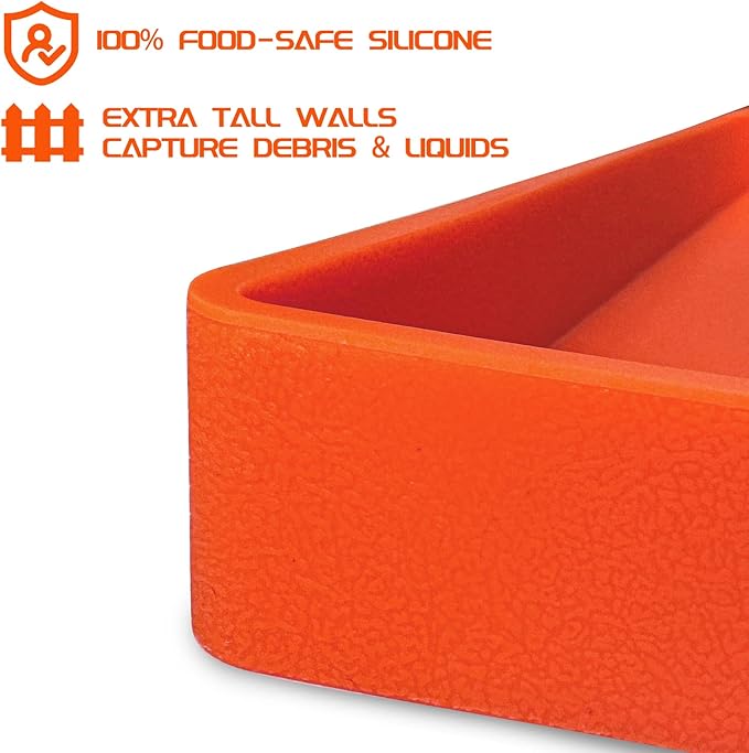Silicone Griddle Mat for Blackstone 28 in(Not fit 28XL/Pro), Heavy Duty Food Grade Silicone Griddle Cover, Griddle Accessories for Blackstone Grill, All Season Protective Cover (Orange)