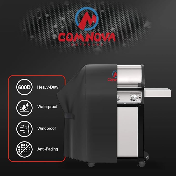 Comnova Grill Cover 52 Inch - BBQ Grill Covers for Weber Spirit 300 Series Gas Grill Heavy Duty & Waterproof, 7106 Weber Barbecue Cover for Spirit E310, Sprit E315, Spirit E330 and Spirit ii E310