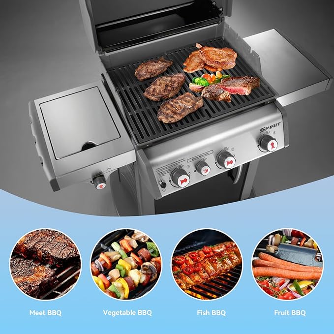69787 Grill Burner for Weber Spirit 300 Series Spirit 330, Spirit 335 Grills with Front Mounted Control Knobs, 18 Inch Burner Tube kit for Spirit E-330 Spirit SP-335, 68948 65518 Replacement Parts