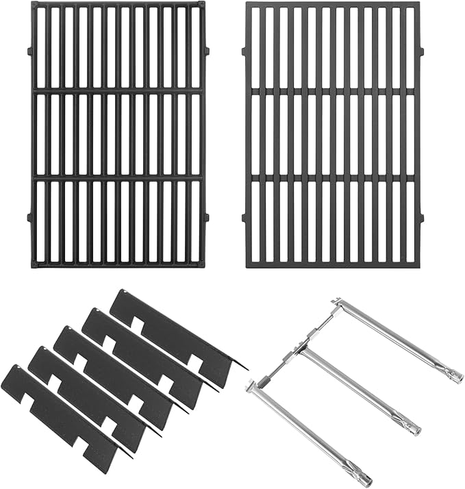 Grill Replacement Parts 7636 Flavorizer Bars 69787 Burners 7638 Grates for Weber Spirit and Spirit II 300 E-310 S-310 E-320 S-320 E-330 S-330 ii E-310 ii 330 Flavor Bars Burner Spirit 2 GS4 Parts