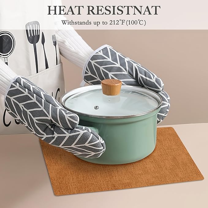 Faux Leather Heat Resistant Fall Placemats Set of 4 – Waterproof Oilproof Wipeable Dining PU Vinyl Place Mat Easy Clean Table Mats for Kitchen/Dining/Party/Holiday, Orange